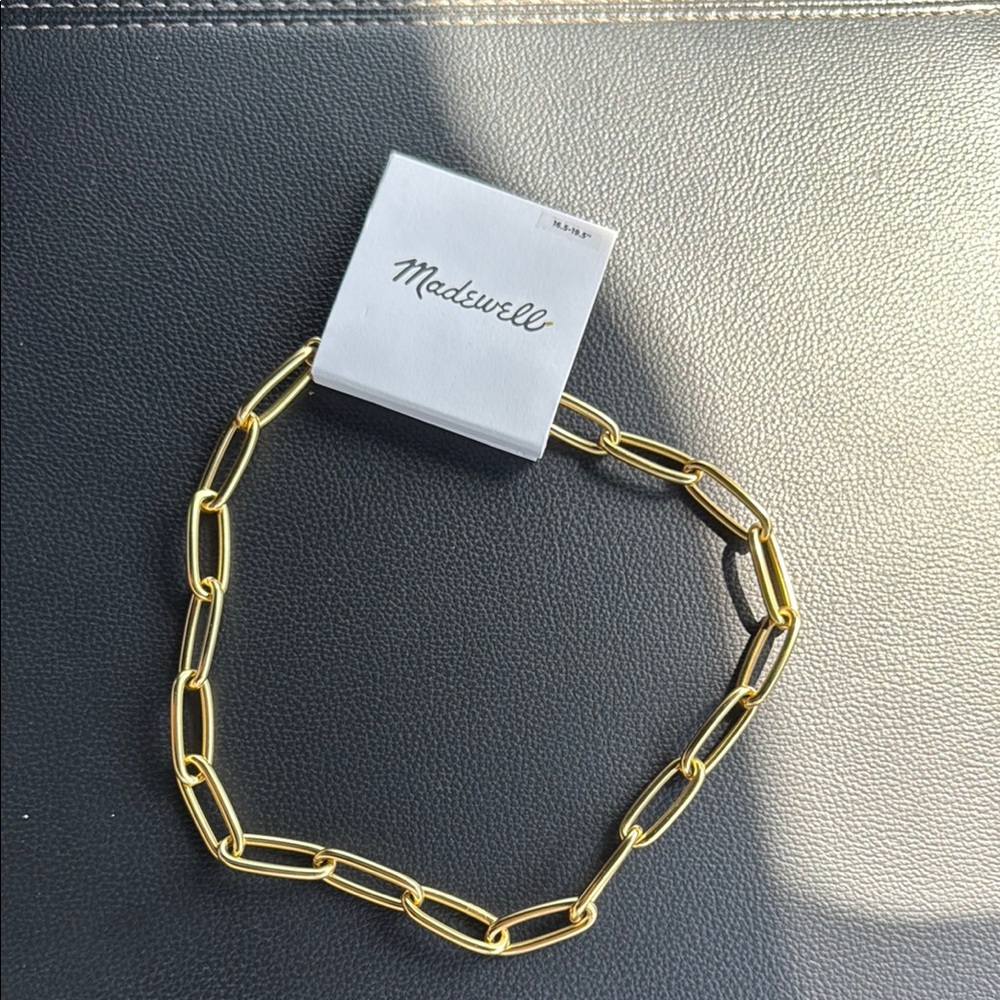 Madewell Gleaming Gold Link Necklace